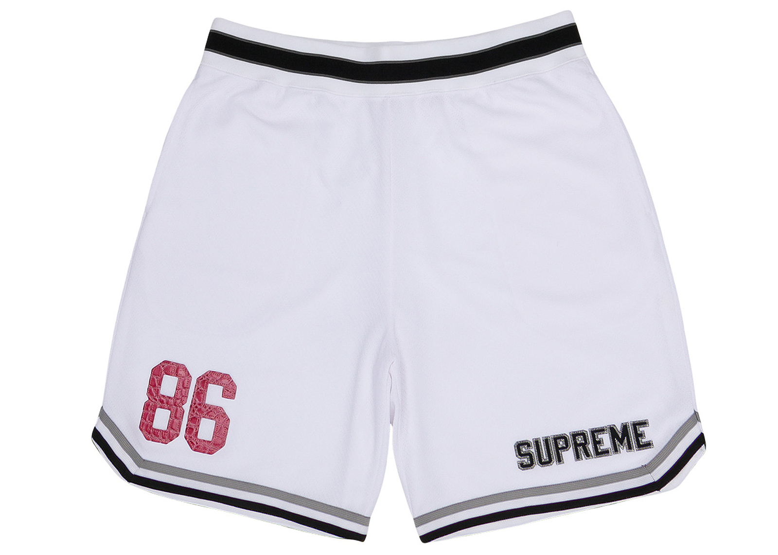 Supreme Faux Croc Basketball Short White - SS22 Men's - US