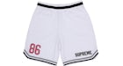 Pantalón corto de baloncesto Faux Crocs Supreme blanco