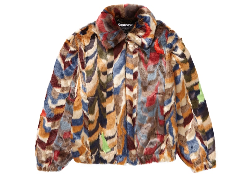 Supreme Faux Fur Bomber Jacket Multicolor - FW22 Men's - US