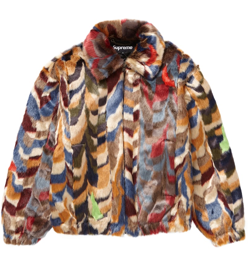 Supreme Faux Fur Bomber Jacket Multicolor Men's FW22 US