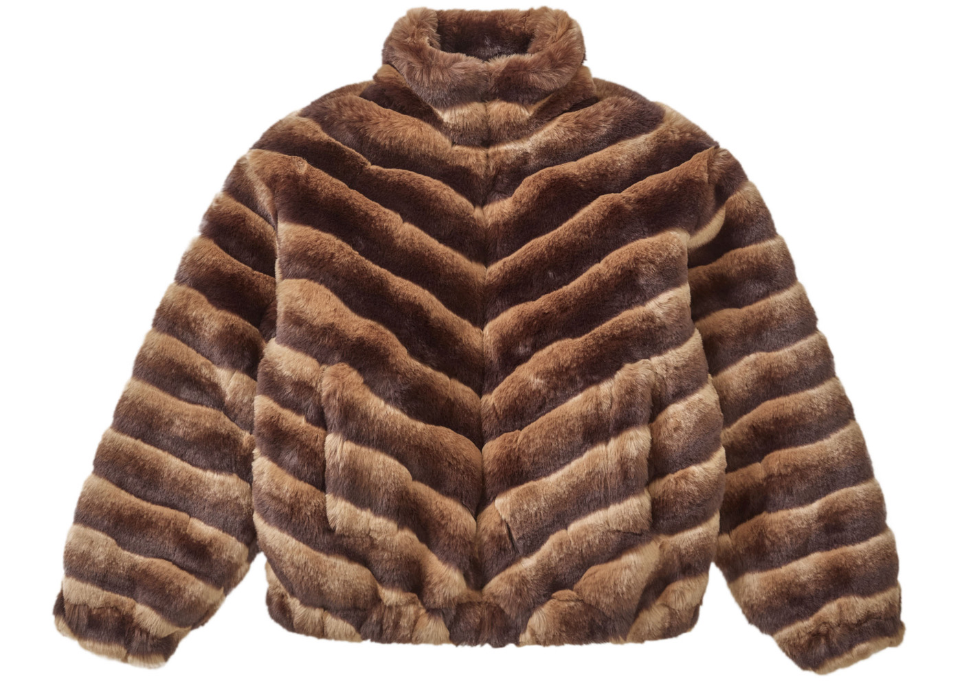 Supreme Faux Fur Jacket Brown Men's - SS24 - US