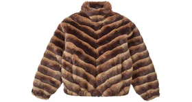 Supreme Faux Fur Jacket Brown