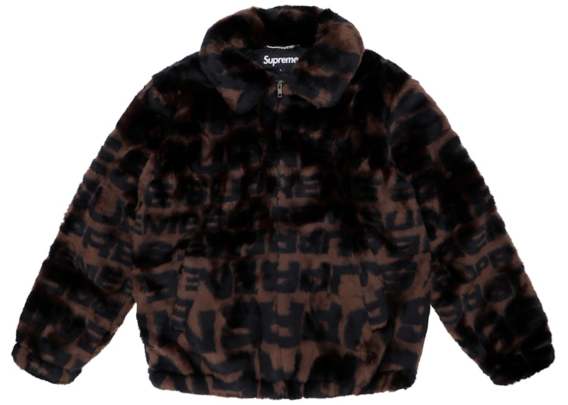 Supreme Faux Fur Bomber Jacket Multicolor Men's - FW22 - US