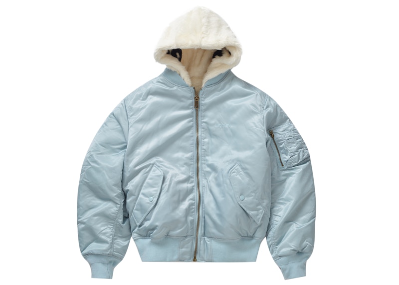 Supreme Faux Fur Reversible MA-1 Light Blue - FW22 Men's - US