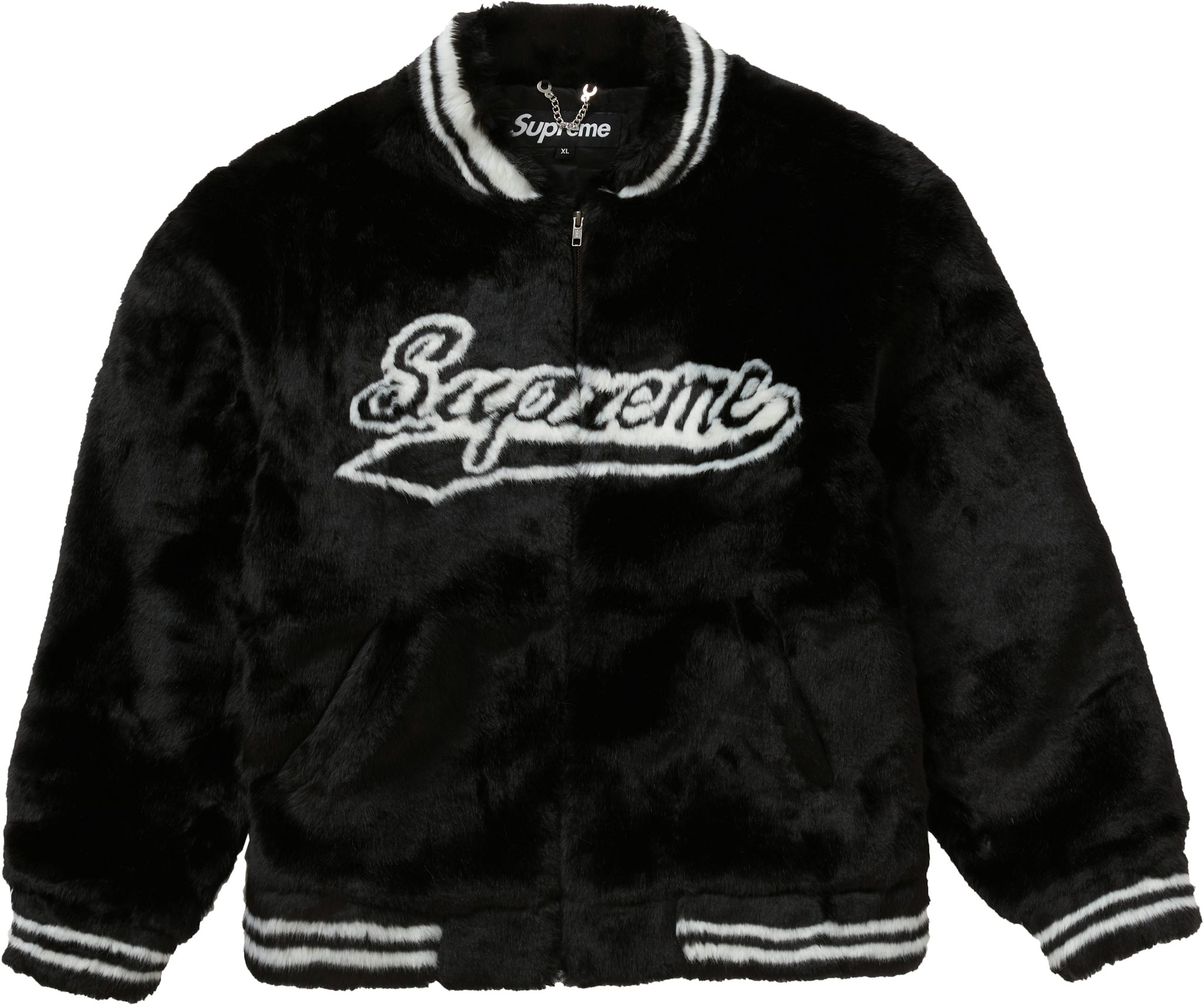 Supreme Crew Varsity Jacket Black Men's - FW15 - US