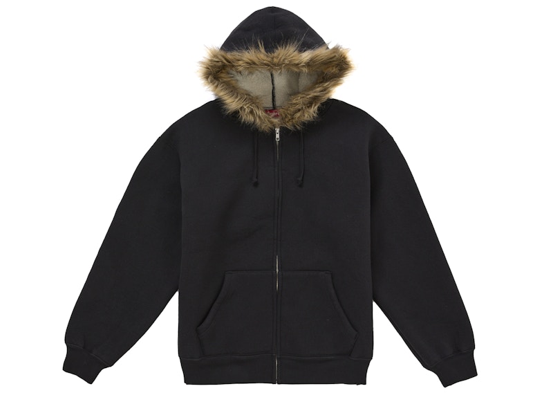 ●新品 Supreme Faux Fur Lined Zip Up Hooded Supreme Faux Fur Lined Zip Up Hooded Sweatshirt (FW22) - $198
