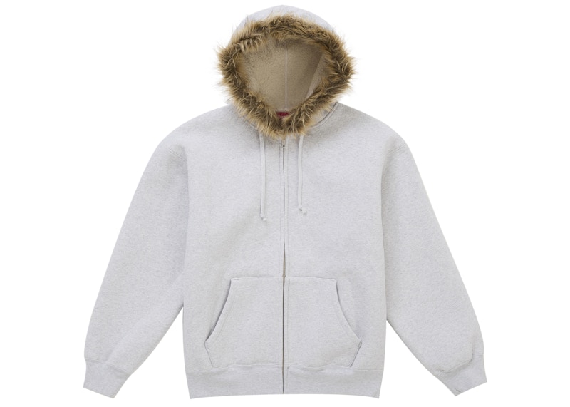 トップス supreme faux fur lined zip up hooded Supreme Faux Fur Zip Up Hooded Sweatshirt Black Men's - US