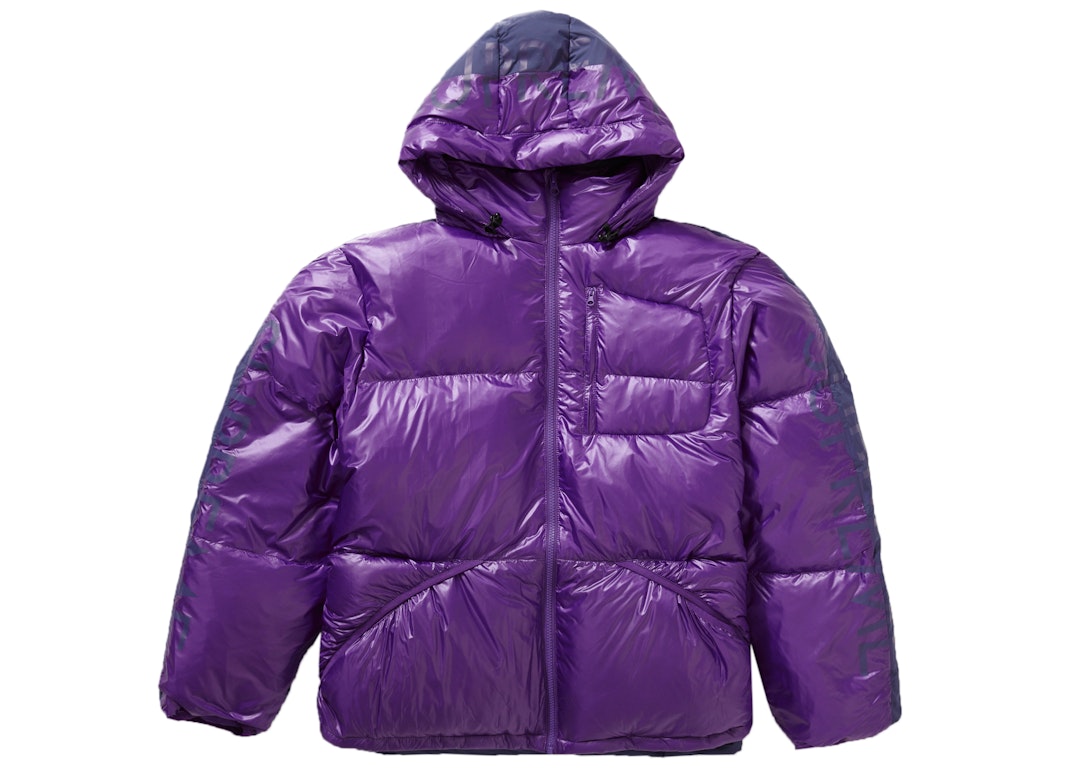 Pre-owned Supreme Featherweight Down Jacket Purple