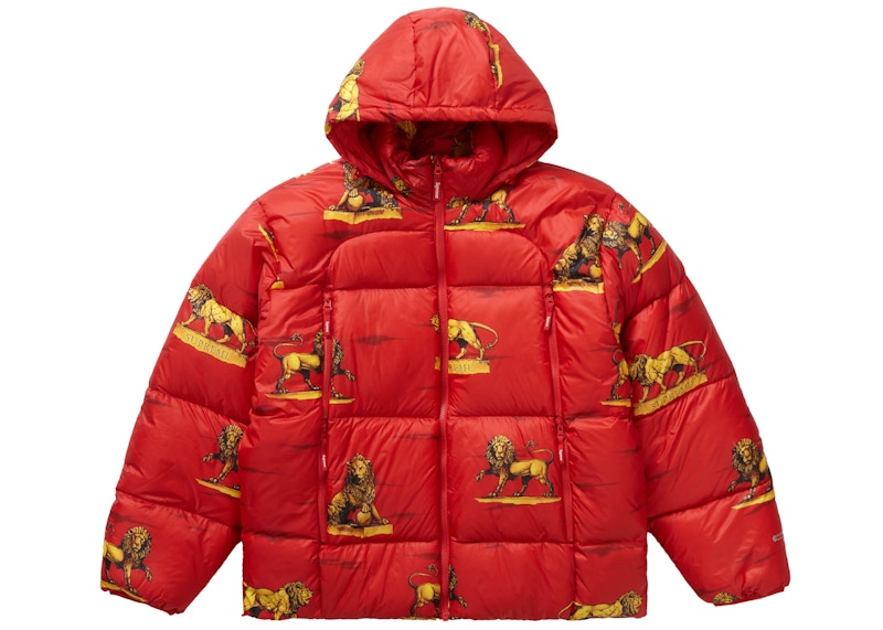 全額返金対応 Supreme Star Sleeve Down PufferJacketRed - ジャケット