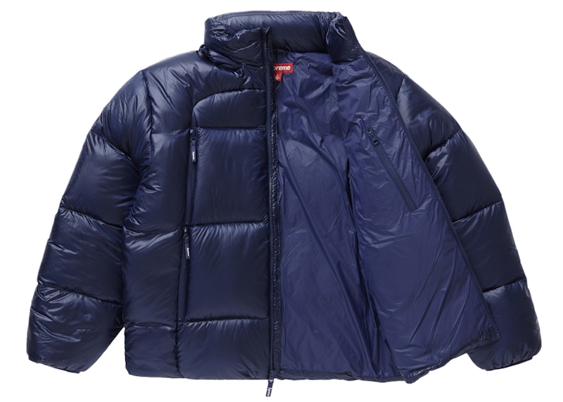 Supreme Featherweight Down Puffer Jacket Navy Men's - FW23 - GB