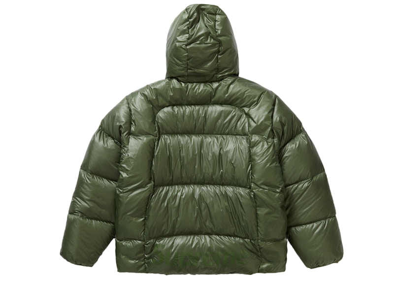 Supreme Featherweight Down Puffer Jacket Olive Men's - FW23 - US