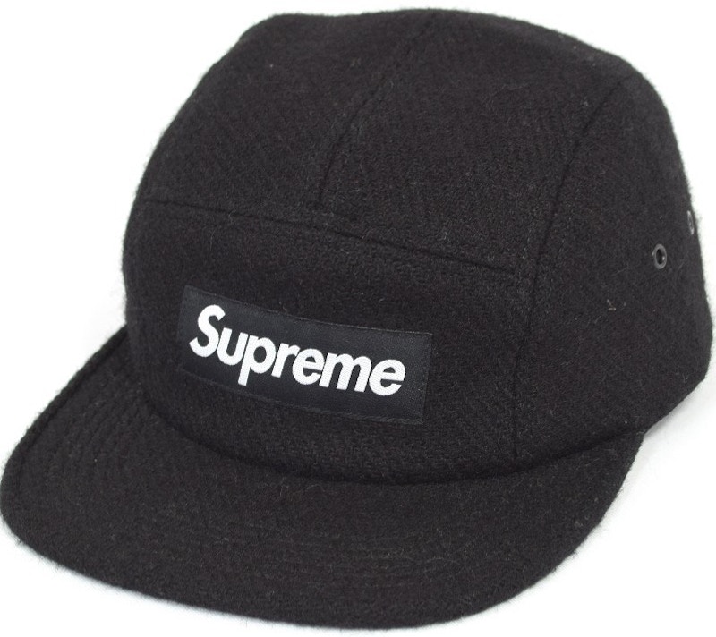 Supreme Featherweight Wool Camp Cap Black - FW16 - JP