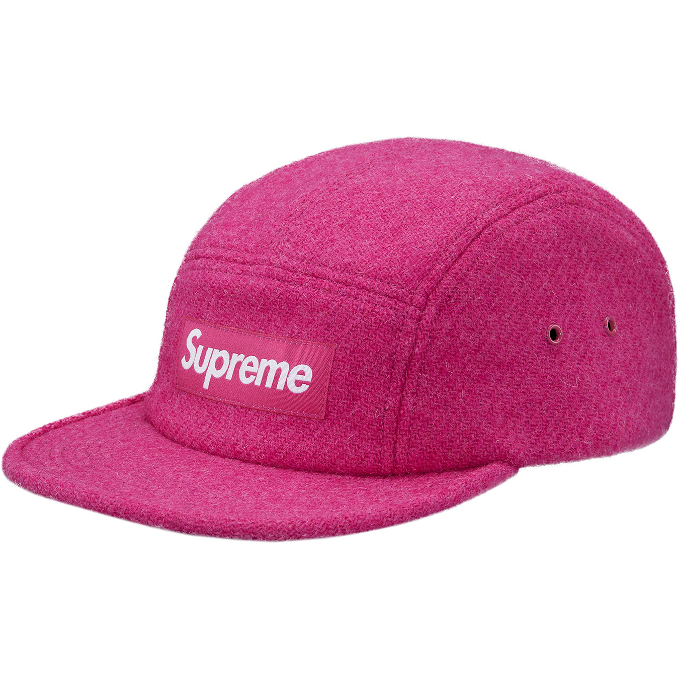 Supreme Featherweight Wool Camp Cap (FW17) Pink