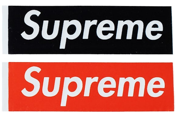 Juego de pegatinas con el logotipo de Supreme Felt Box
