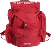 Brand New Supreme Canvas Backpack Black White Logo Fall/Winter