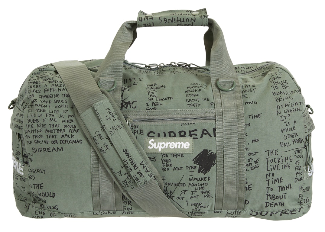 Pre-owned Supreme Field Duffle Bag Olive Gonz
