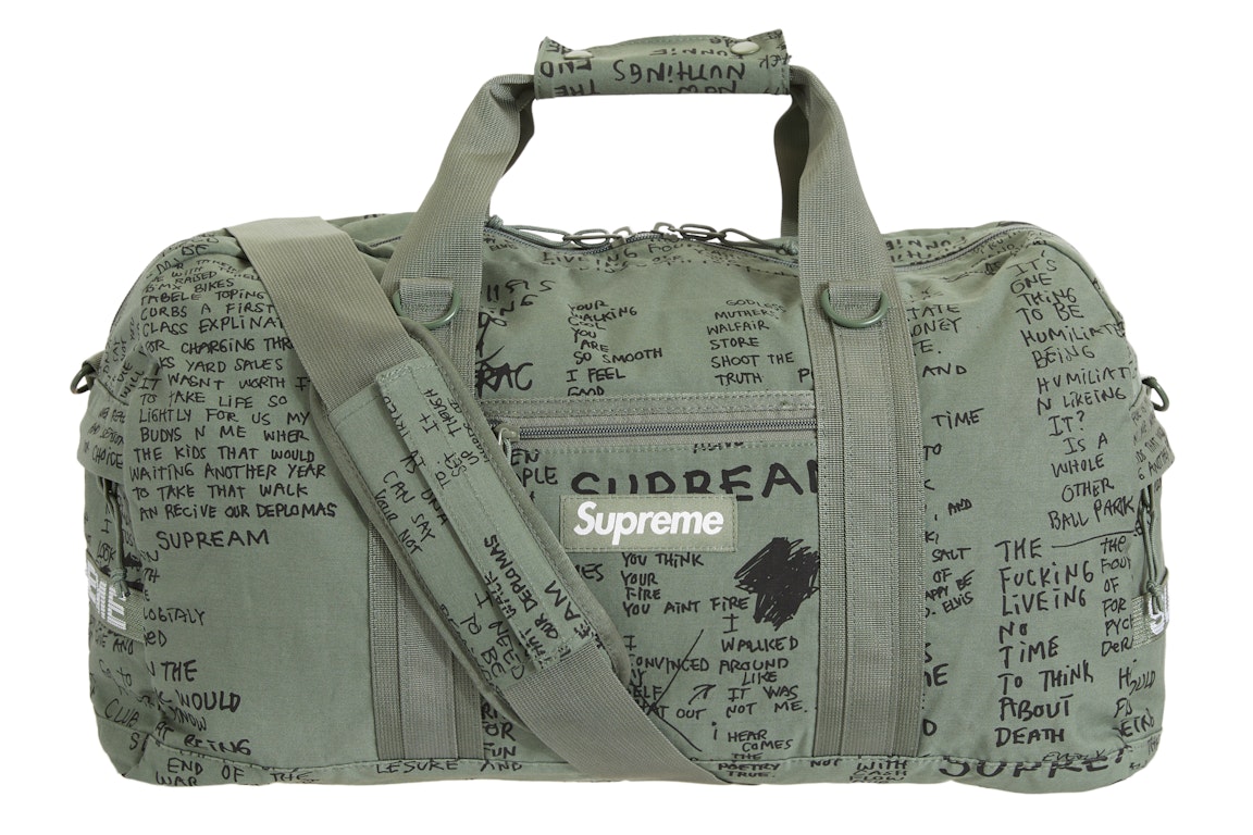 Pre-owned Supreme Field Duffle Bag Olive Gonz