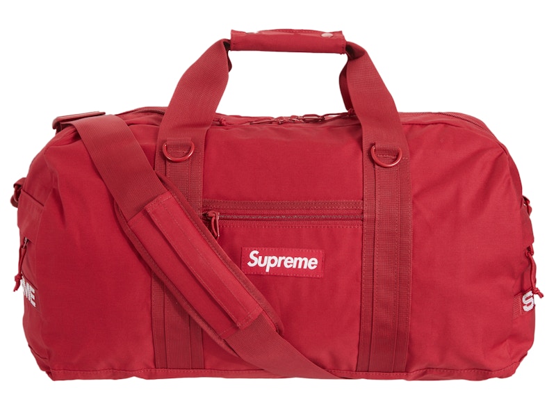 桜瑪瑙 SupremeシュプリームField Duffle Bagレッド se1069r