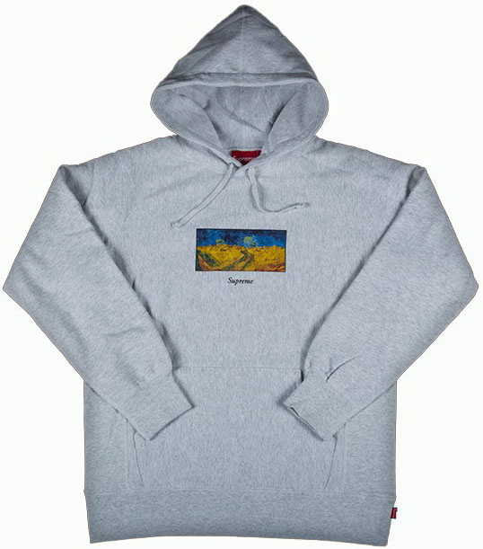 Supreme Field Hooded Sweatshirt Ash Grey - SS17 Men's - GB