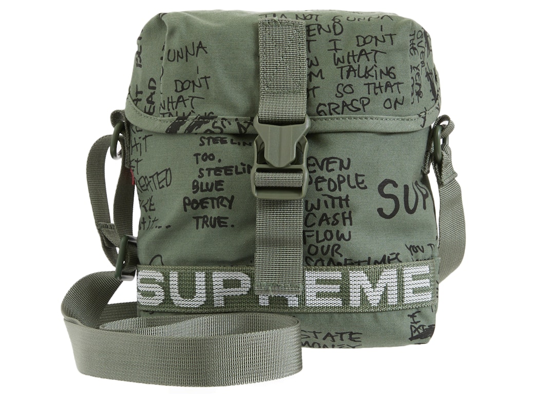 Pre-owned Supreme Field Side Bag Olive Gonz