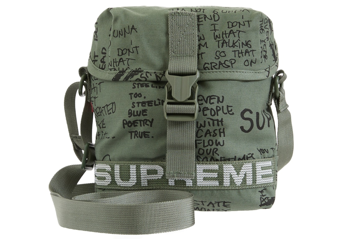 Pre-owned Supreme Field Side Bag Olive Gonz