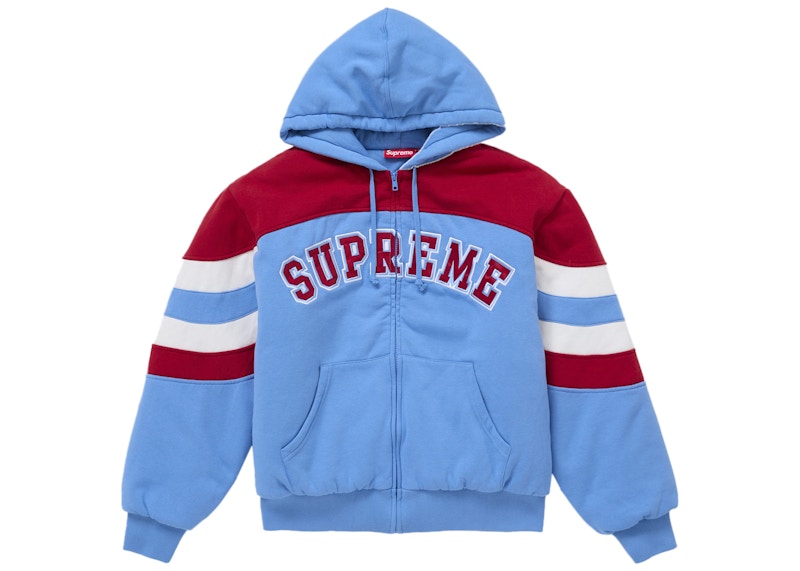 トップス Supreme FilledZipUpHooded Sweatshirt M Cracked Raglan Zip Up Hooded Sweatshirt - Shop - Supreme