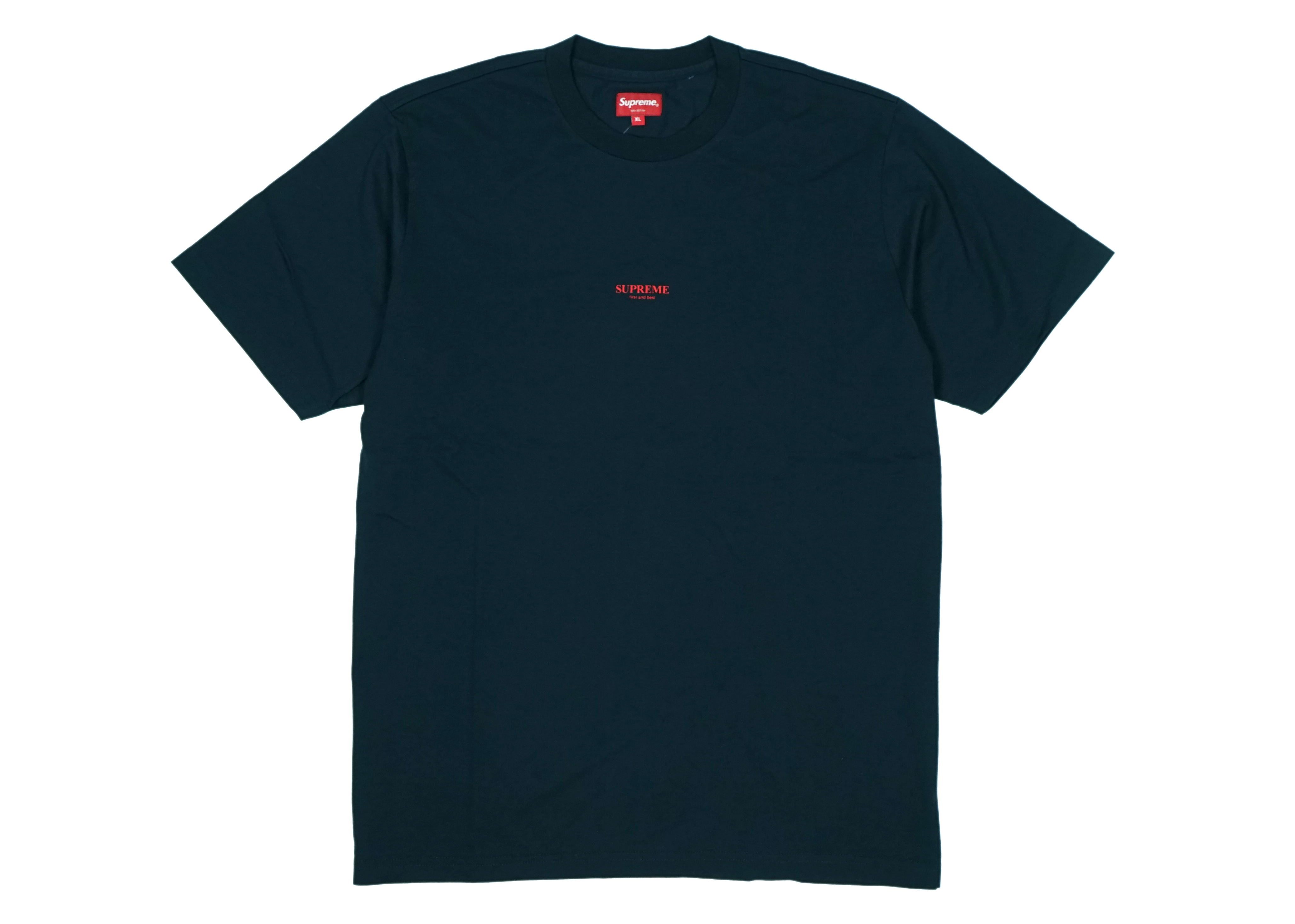 Supreme First & Best Tee Navy STシャツ/カットソー(半袖/袖なし)