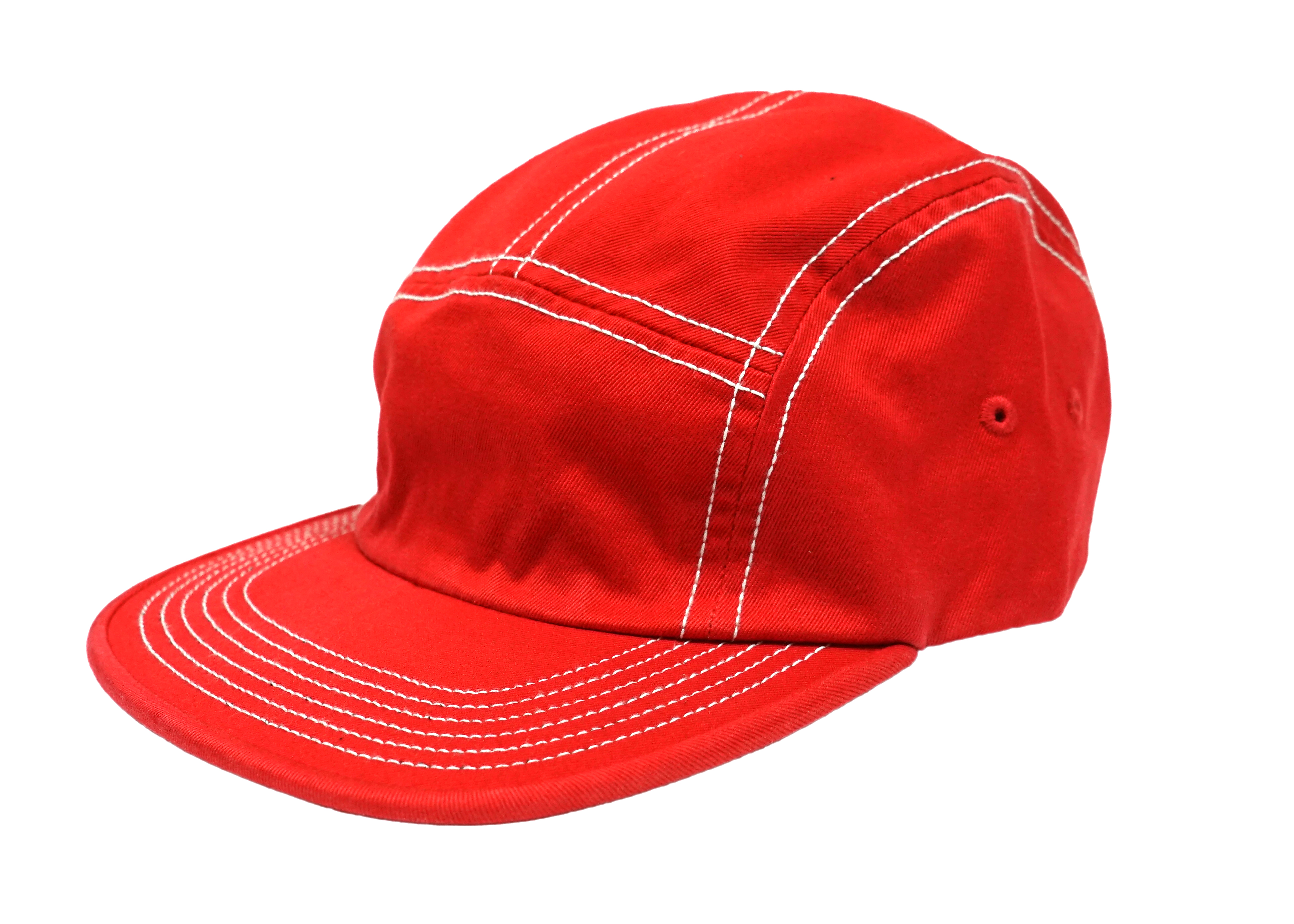 Supreme Fitted Rear Patch Camp Cap Red