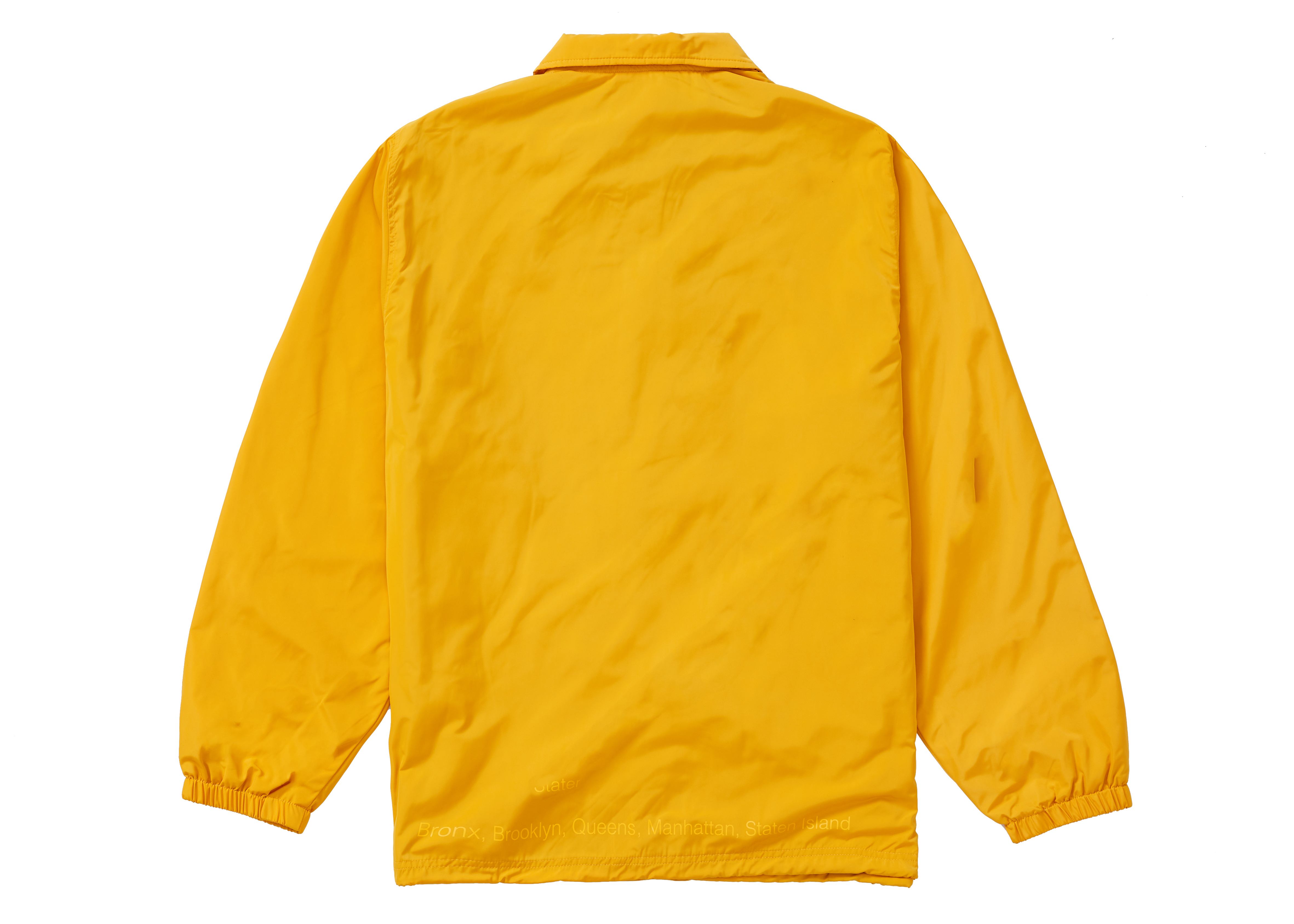 Supreme Five Boroughs Coaches Jacket Mustard Men's - SS21 - US