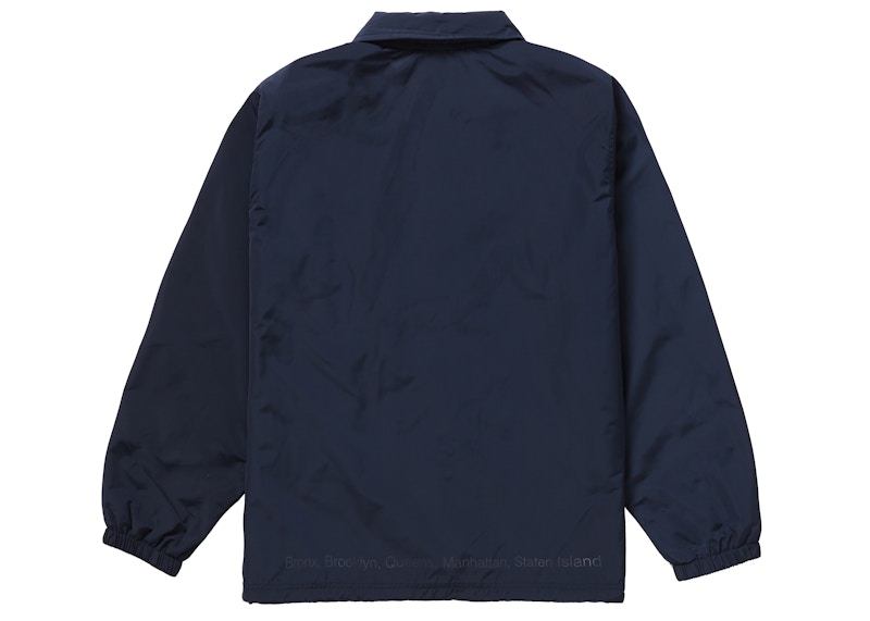 Supreme Five Boroughs Coaches Jacket Navy Men's - SS21 - GB