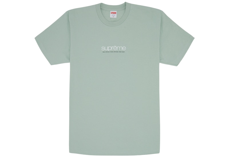 Supreme Five Boroughs Tee Heather Grey Men's - SS21 - GB