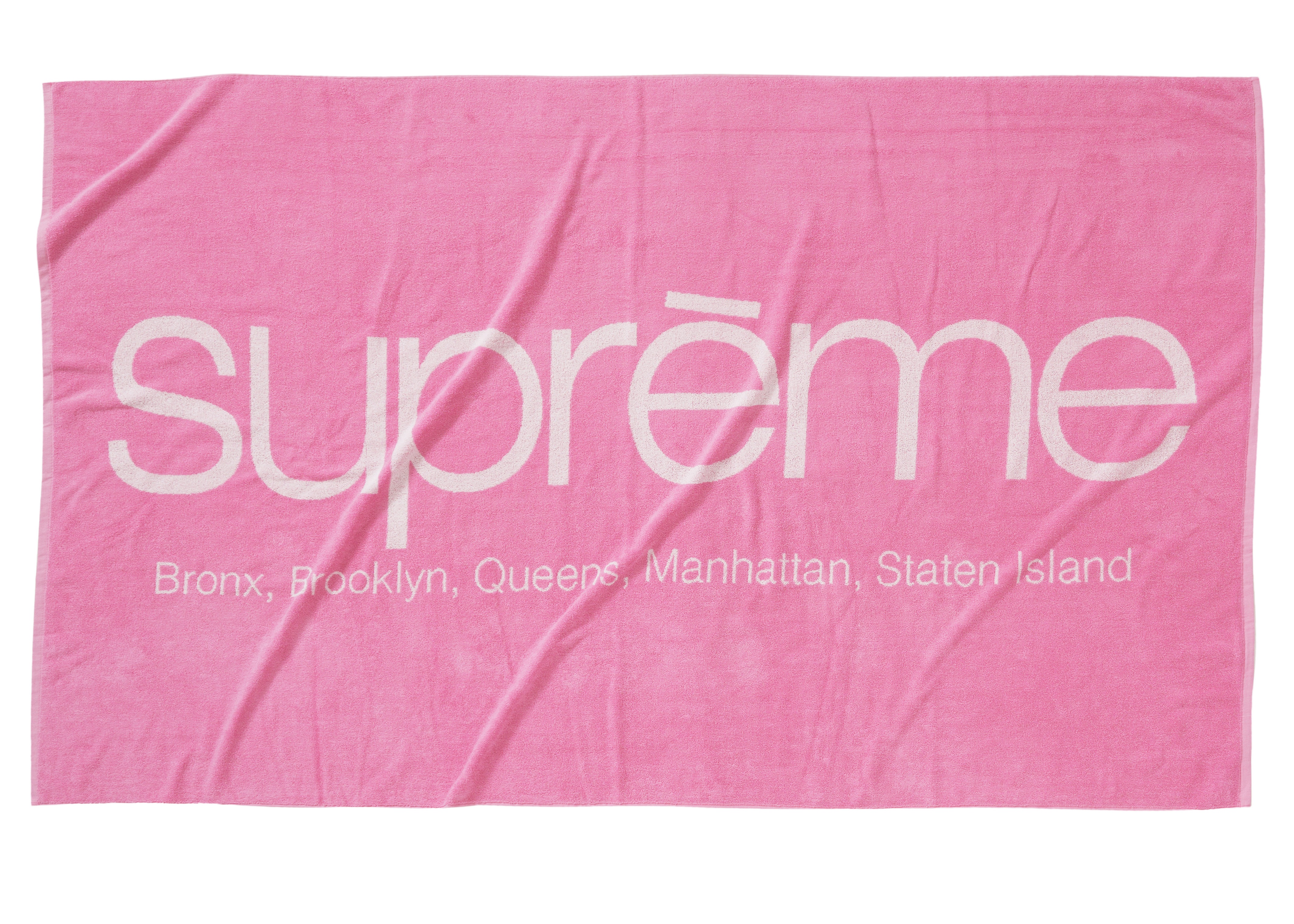 Supreme Five Boroughs Towel Pink - SS21 Men's - GB