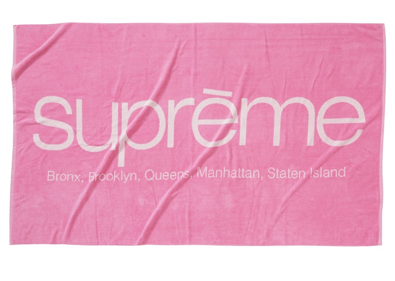 Supreme Five Boroughs Towel Pink Men's - SS21 - US