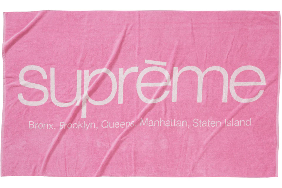 Supreme Five Boroughs Towel Pink