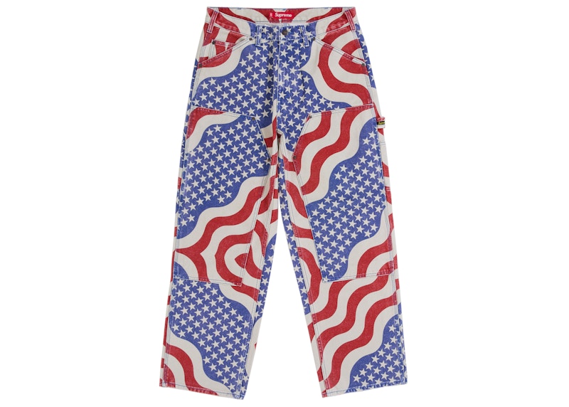 パンツ Supreme Flag Double Knee Painter Pant 34 Supreme Flag Double Knee Painter Pant Black Size 30 BRAND NEW