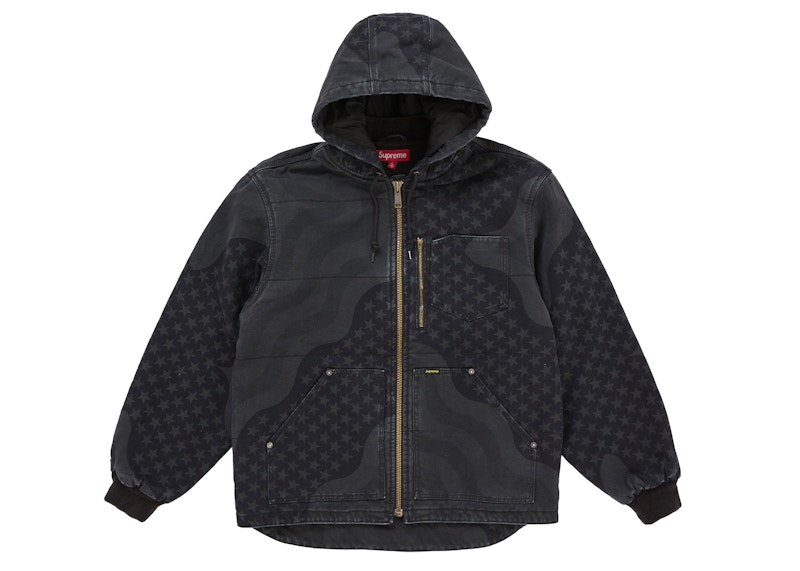 ジャケット・アウター Supreme Flag Quilted Hooded Work Jacket Supreme Flag Quilted Hooded Work Jacket Black Men's - SS26 - US