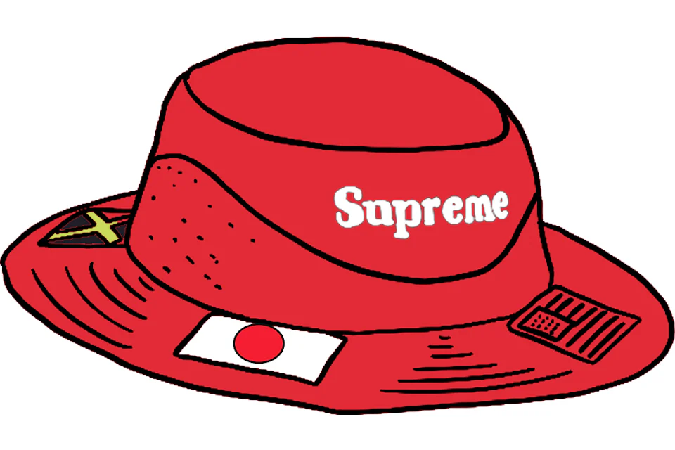 Supreme Flags Boonie Red SS20 GB