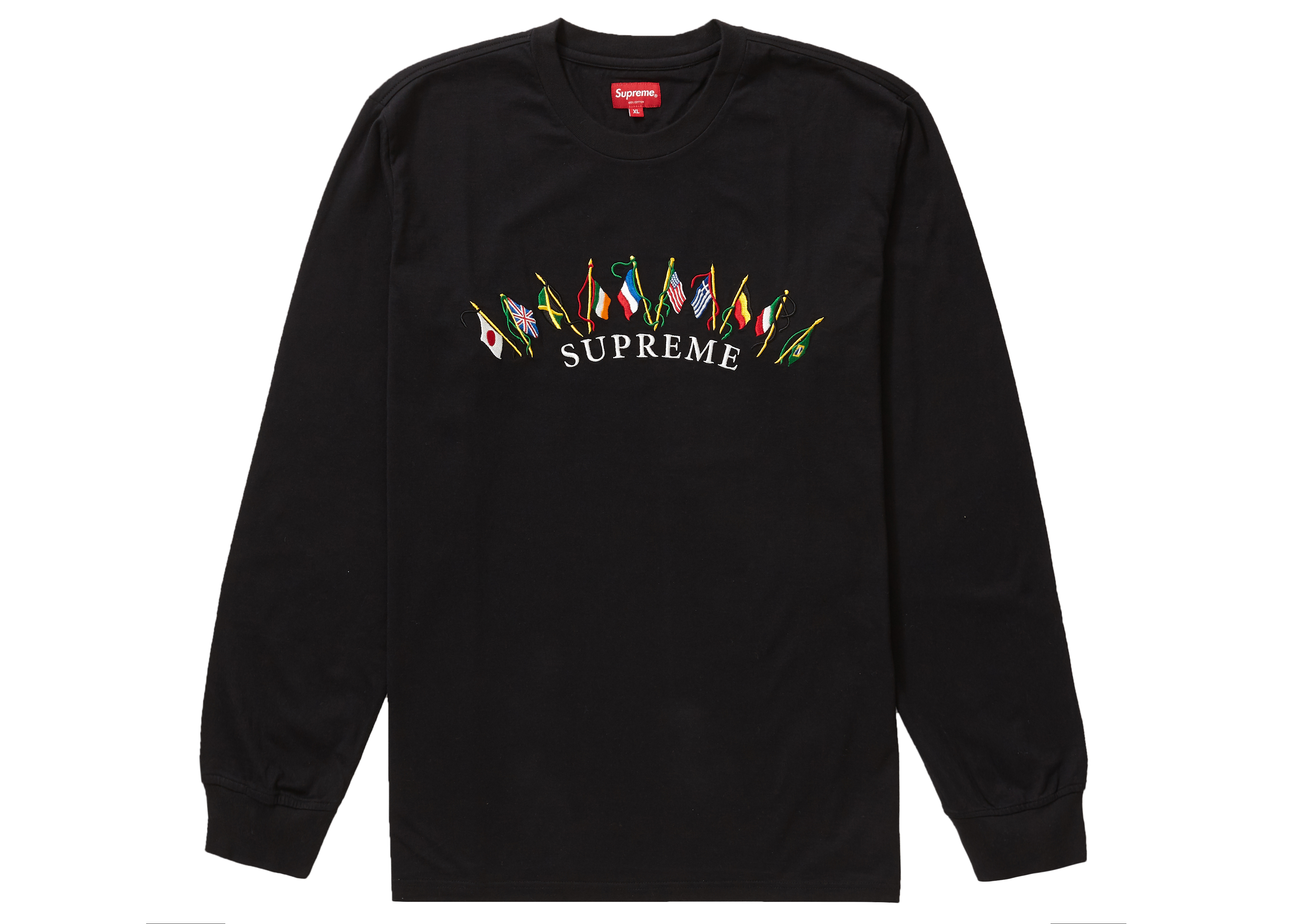 supreme flags L/S top long sleeve