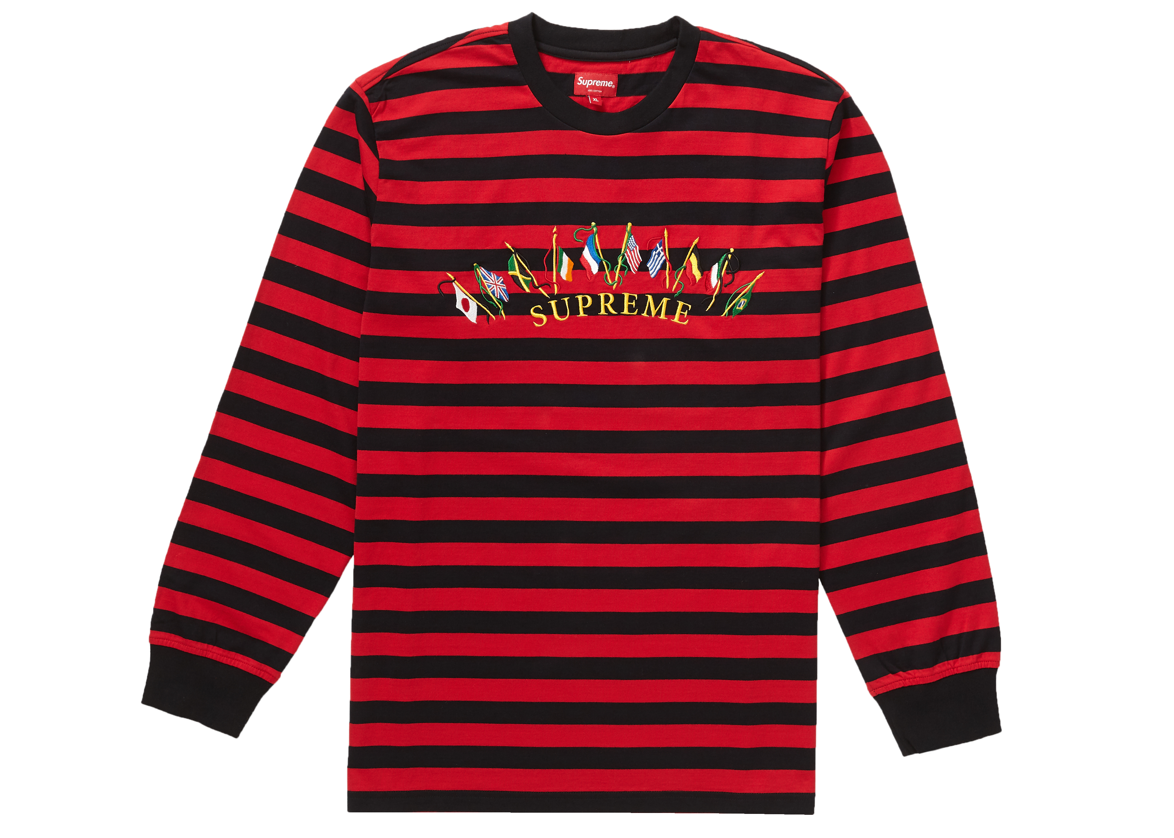 supreme flags L/S TOP 希少Lサイズ-