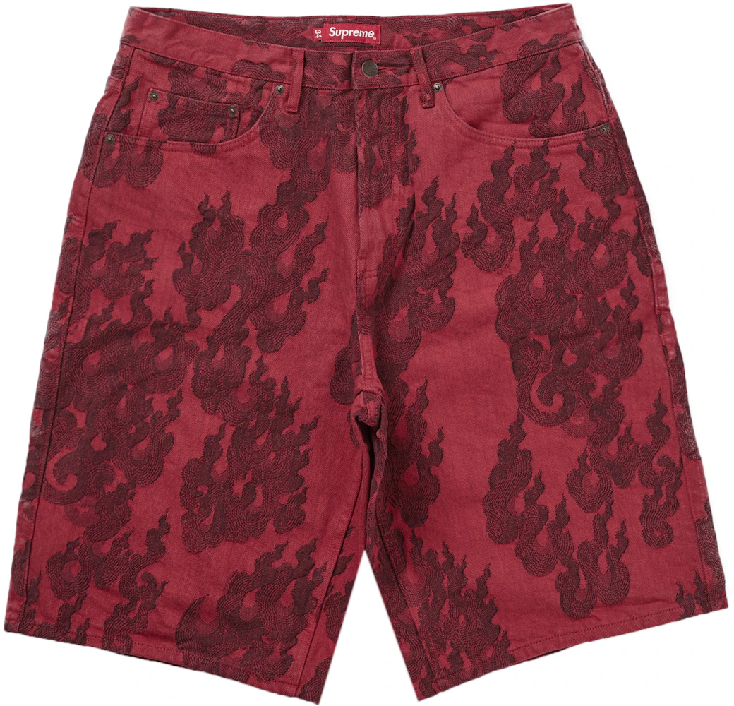Supreme red jean shorts  Red jeans shorts, Red jeans, Jean shorts
