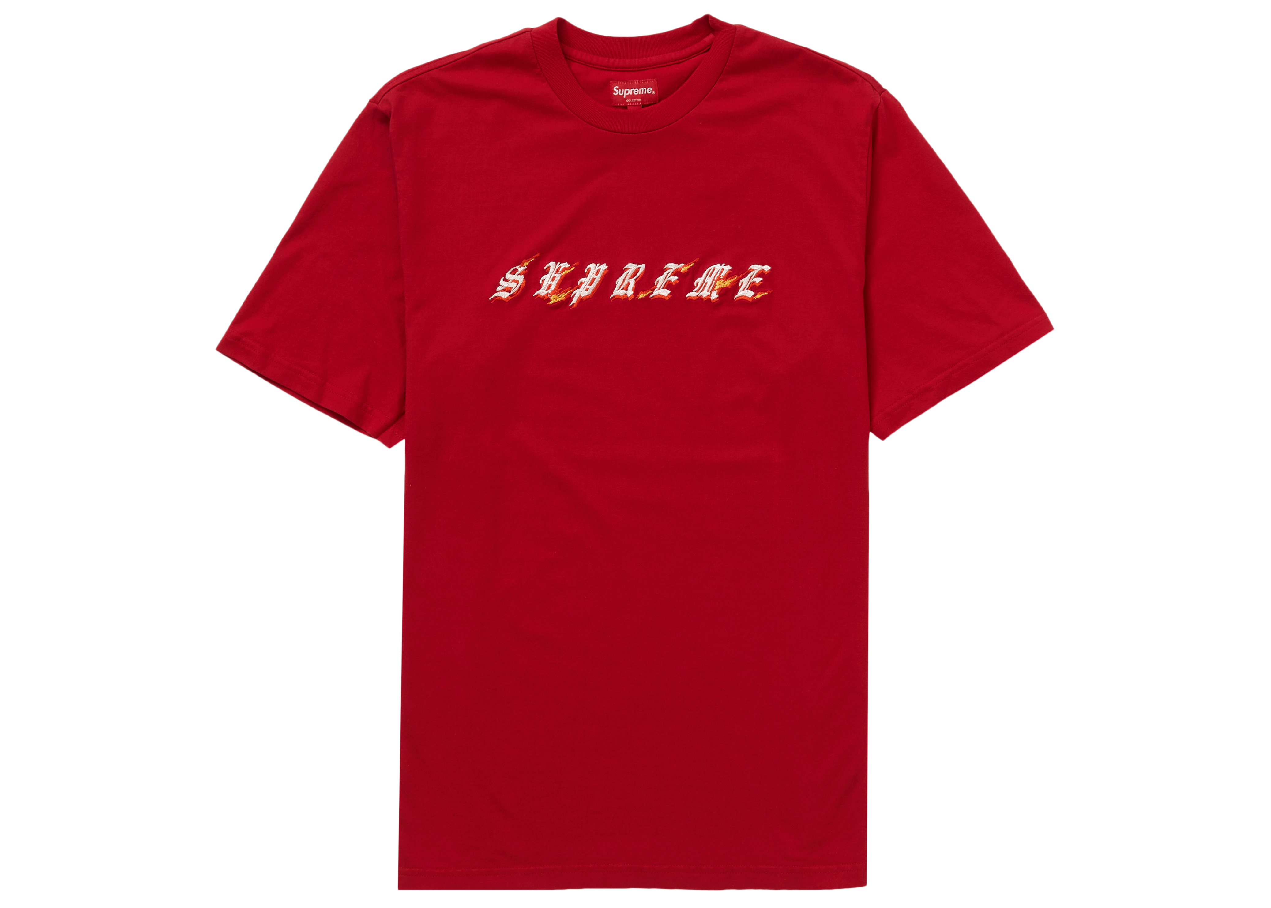 Supreme Flames S/S Top (SS22) Red - SS22 Men's - US