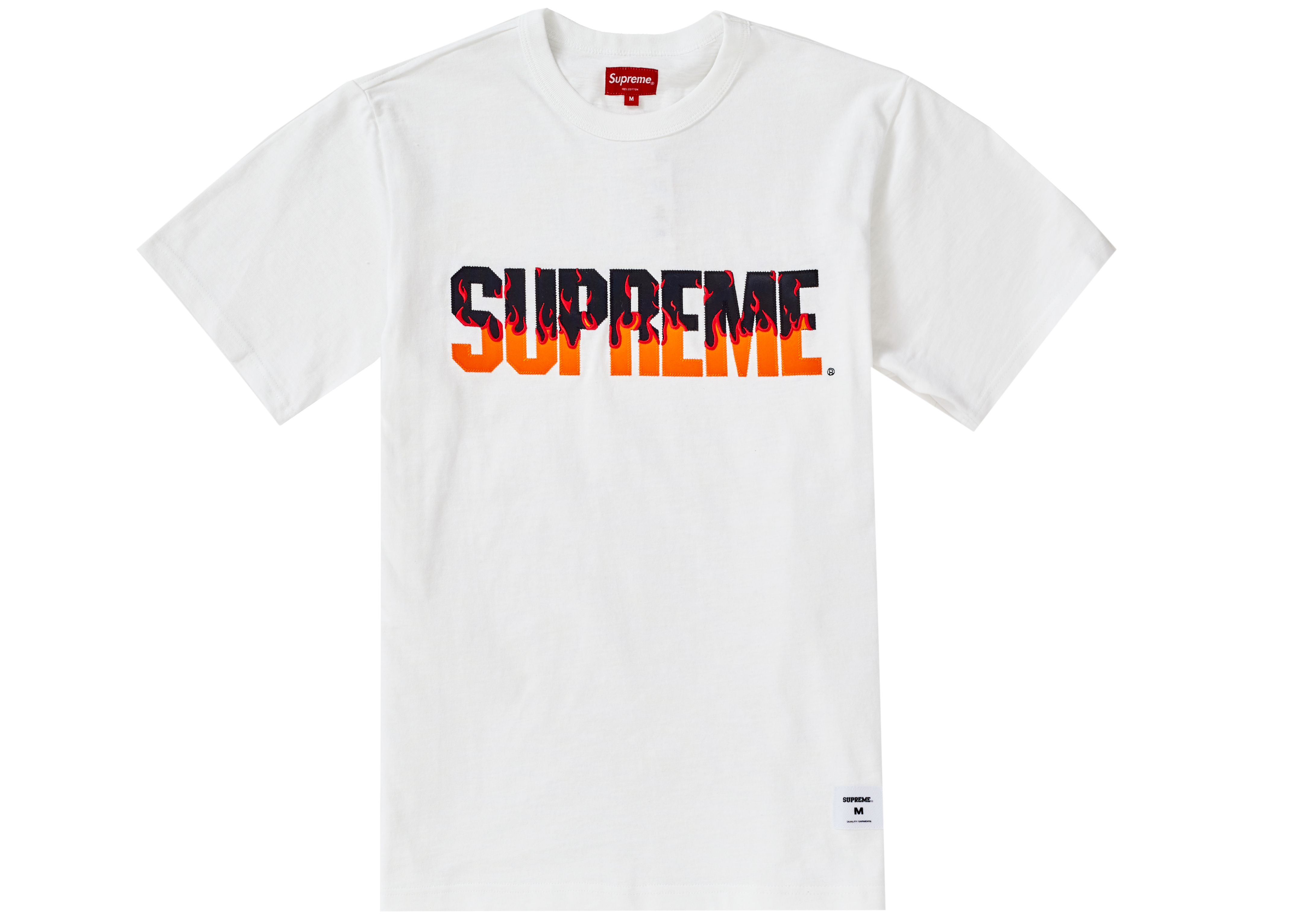 【新品未使用】Supreme Flame S/S Top White L