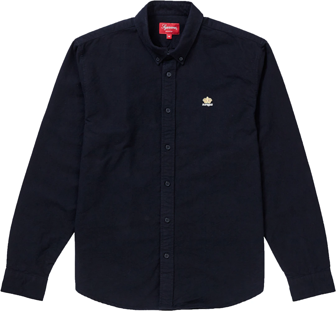 Supreme Flannel Oxford Shirt Black Men's - FW19 - US