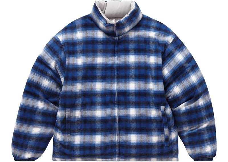 Flannel best sale puffer jacket