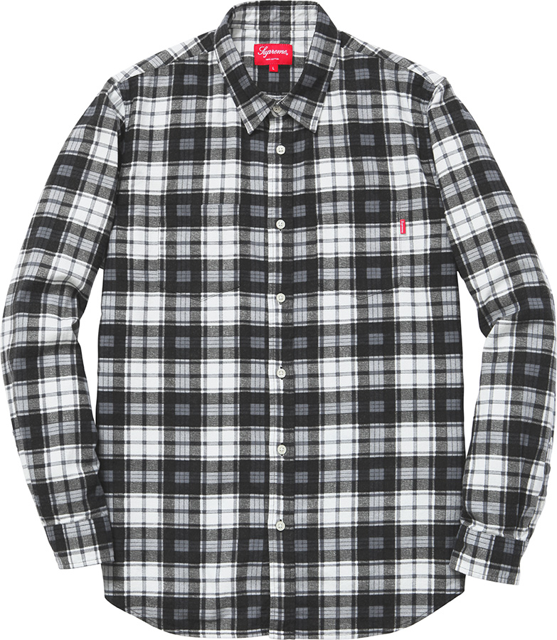 Supreme Flannel Shirt Black - FW15