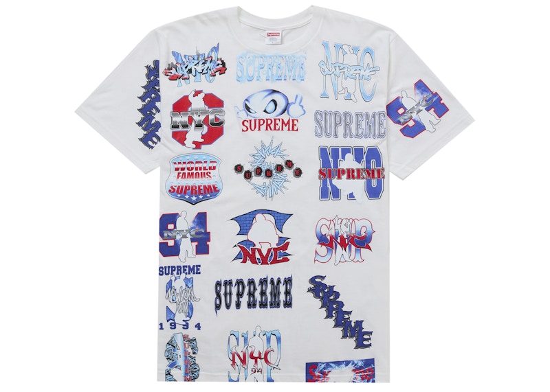 Supreme-Flash-Tee-White-