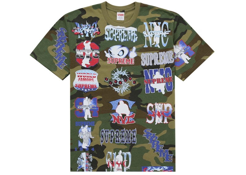 トップス Supreme Flash Tee Supreme Flash Tee Woodland Camo Men's - SS26 - US
