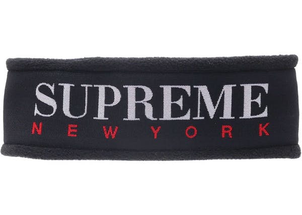 Supreme Fleece Headband Black
