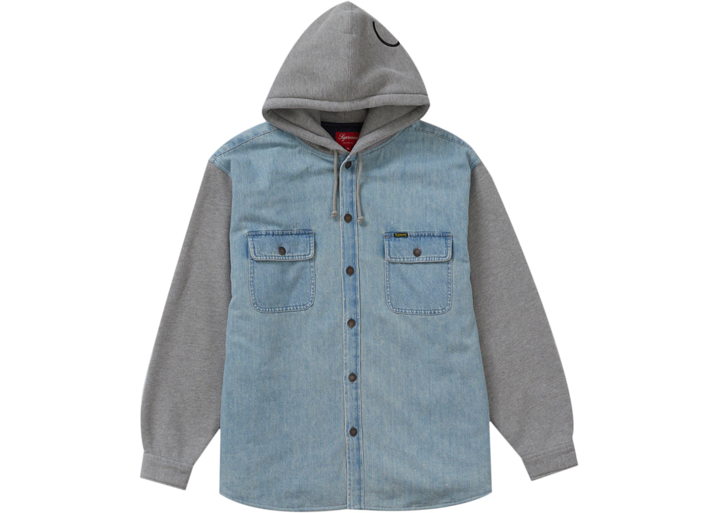 Denim Shirt Supreme Denim Hooded Jacket Supreme Hooded Denim Shirt