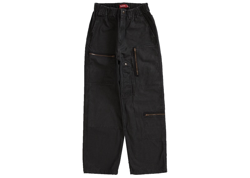 supreme corduroy flight pant black 34パンツ - ワークパンツ/カーゴ ...